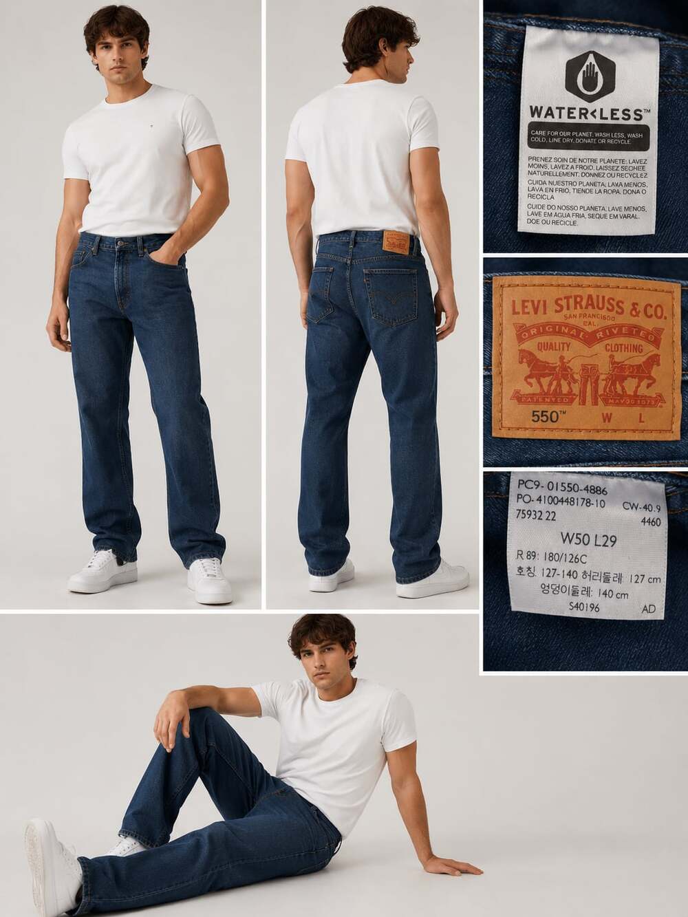 Levi's 550 Relaxed Fit Jeans W50 L29
B100JC